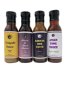 Asian Sauce Variety 4 Pack | Korean BBQ | Asian Zing | Sweet & Sour Sauce | Teriyaki Sauce