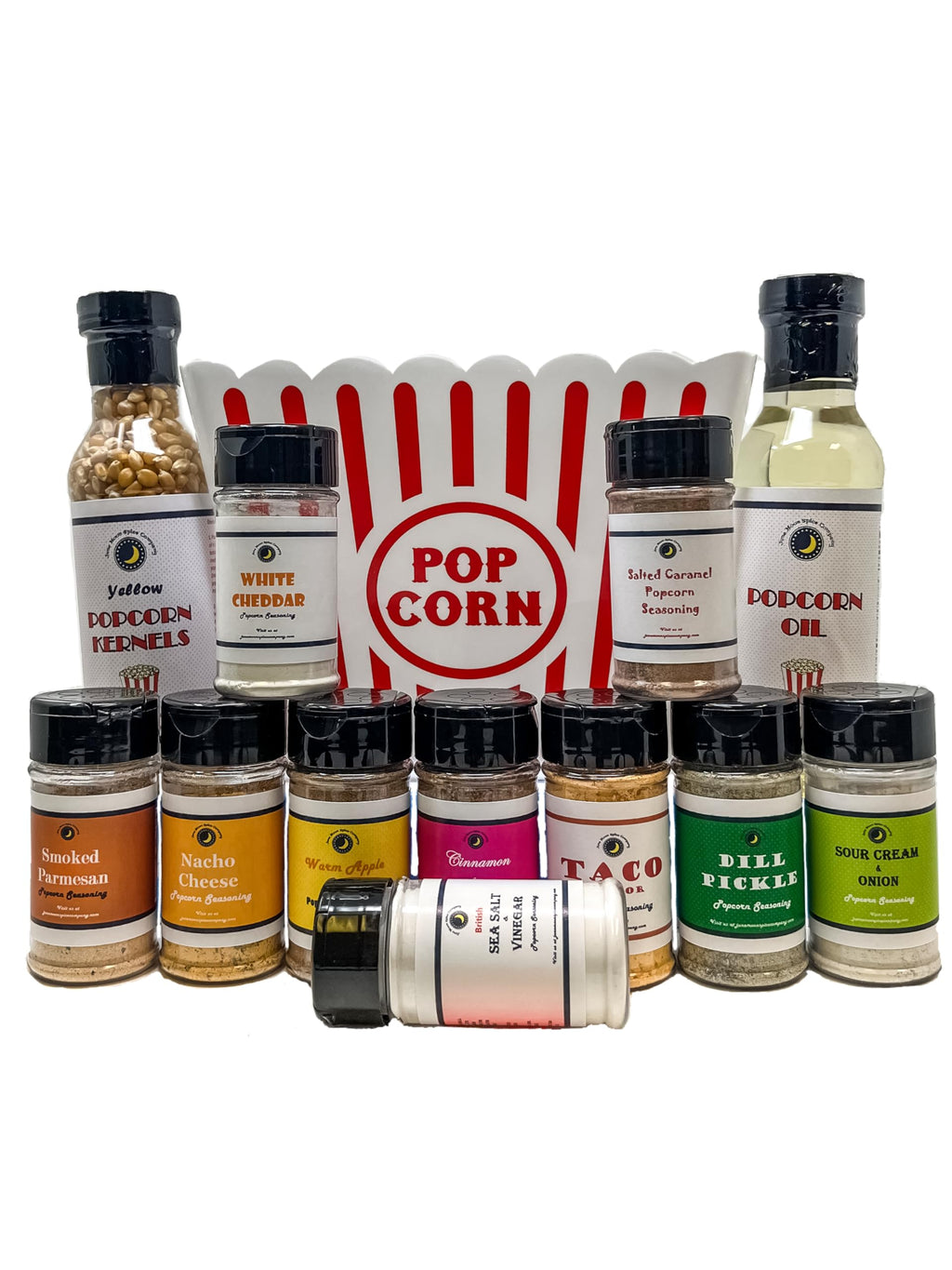 Popcorn Seasoning Party with Large Reusable Popcorn Tub