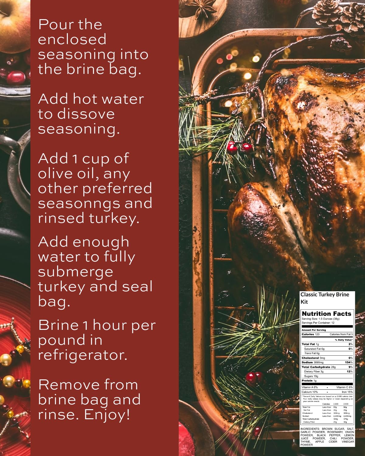 Classic Turkey Brine and Seasoning Kit