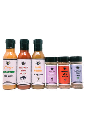 Wing Sauce & Seasoning Monthly Subscription Box - 6 Pack