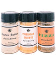 Popcorn Seasoning 3 Pack | Peanut Butter | Pizza | Cheddar Cheese