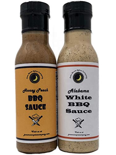 BBQ Sauce Variety 2 Pack | Alabama White BBQ Sauce | Honey Peach BBQ Sauce