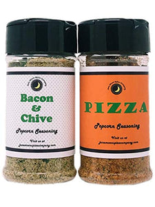 Popcorn Seasoning 2 Pack | Bacon & Chive | Pizza