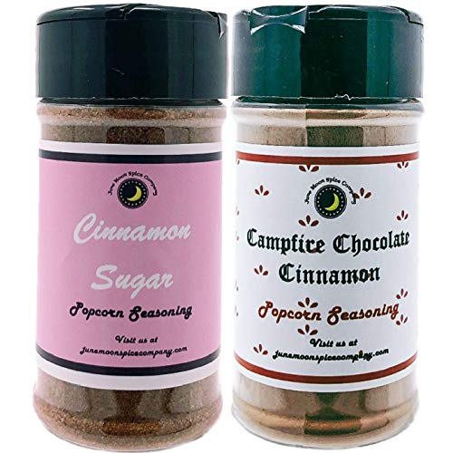 Popcorn Seasoning Variety 2 Pack | Campfire Chocolate Cinnamon | Cinnamon Sugar