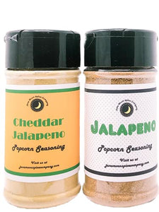 Jalapeno Lover's Popcorn Seasoning 2 Pack | Jalapeno | Cheddar Jalapeno