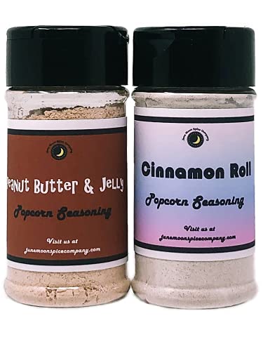 Popcorn Seasoning 2 Pack | Cinnamon Roll | Peanut Butter & Jelly