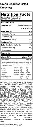 green goddess salad dressing calories Marzetti Simply Avocado Green Goddess Salad Dressing, 12 fl oz