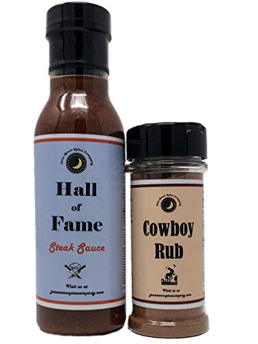 Steak Combo Variety 2 Pack | Hall of Fame Steak Sauce | Cowboy Rub