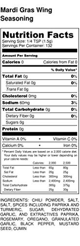 Chicken & Wing Seasoning | Variety 3 Pack | Mardi Gras Wing Seasoning | Memphis Dry Wing Rub | Brown Sugar Texas Wing Rub