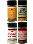 Popcorn Seasoning 4 Pack | Ranch | Cinnamon Sugar | Nacho Cheese | Lemon Parmesan