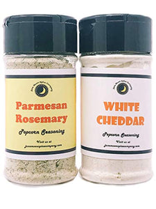 Popcorn Seasoning 2 Pack | Parmesan Rosemary Popcorn Seasoning | White Cheddar
