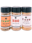 Popcorn Seasoning 3 Pack  | Pizza | Taco | BBQ