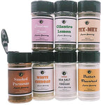 Poopcorn Seasoning 7 Pack | Sea Salt & Vinegar | Butter | Smoked Parmesan | Cinnamon Sugar | Cilantro Lemon | Tex Mex | White Cheddar
