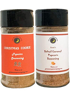 Popcorn Seasoning | Variety 2 Pack | Salted Caramel | Christmas Cookie