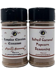 Popcorn Seasoning 2 Pack | Salted Caramel | Campfire Chocolate Cinnamon