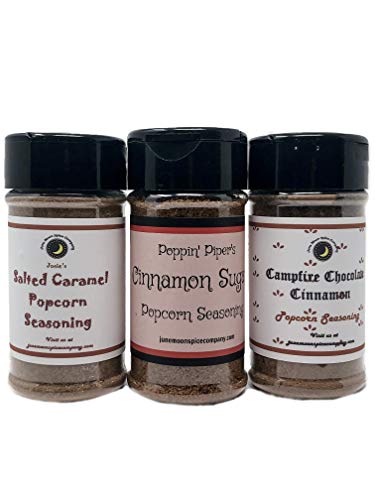 Popcorn Seasoning 3 Pack | Campfire Chocolate | Cinnamon Sugar | Salted Caramel