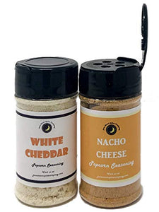 Popcorn Sesoning Variety 2 Pack | White Cheddar | Nacho Cheese